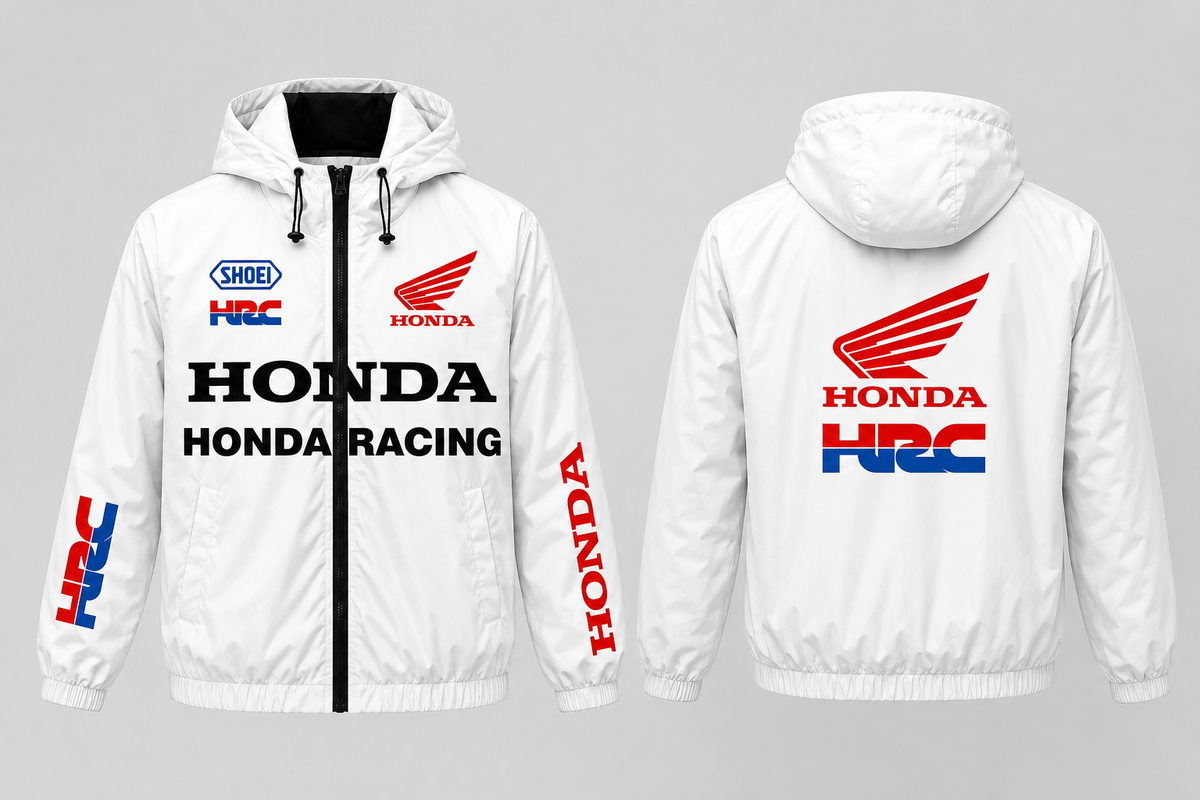 Honda Racing HRC Lightweight Hooded Windbreaker Jacket