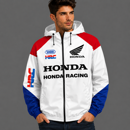 Honda Racing HRC Lightweight Hooded Windbreaker Jacket